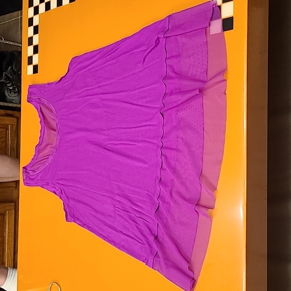 Jennifer Lopez Tops - Jennifer Lopez Women's Pink Tank Top, Purple/Pink Mesh on bottom & top back